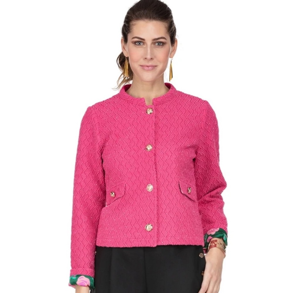 Jade Cali Jacket in Fuchsia Size Large